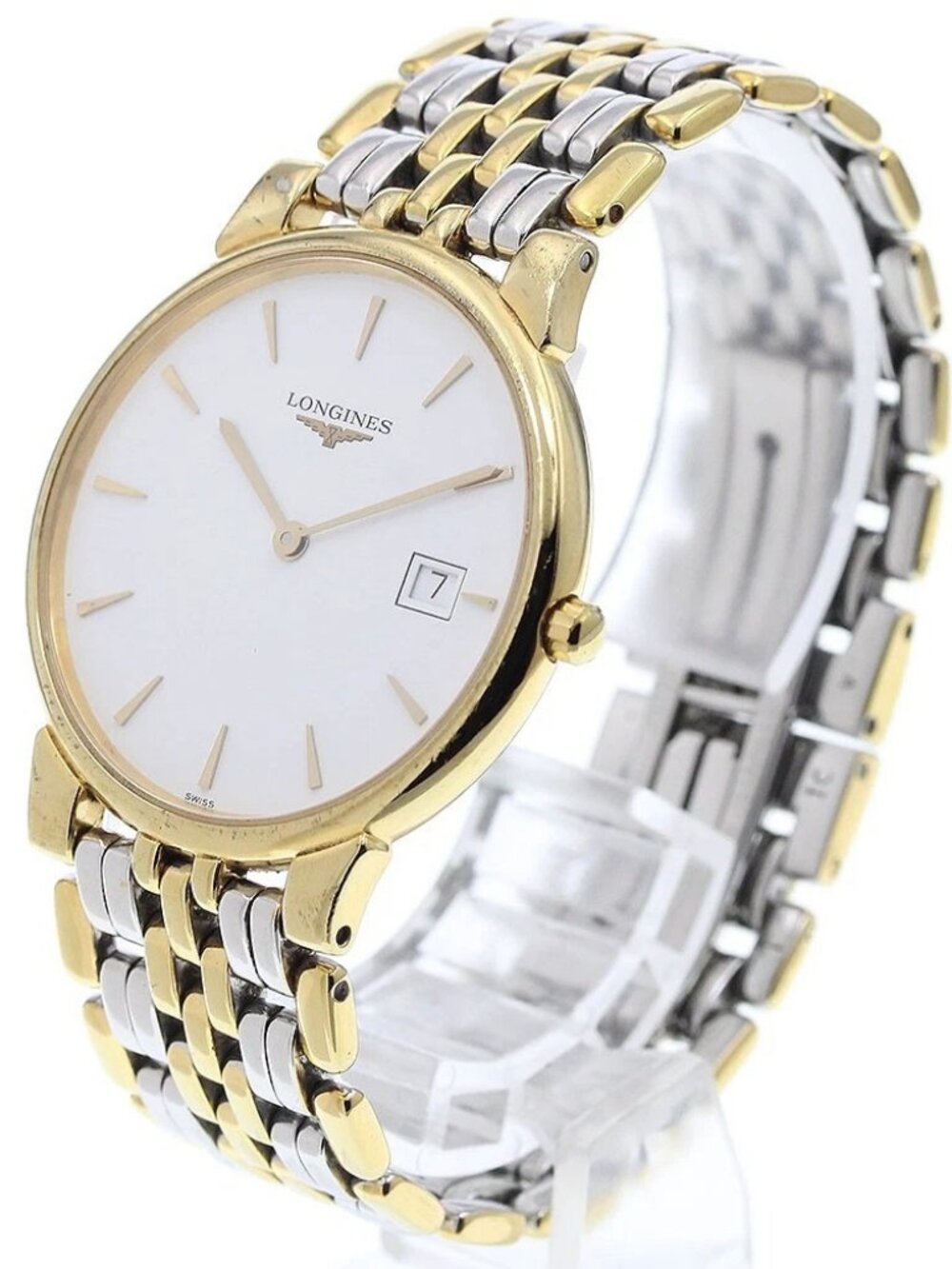 LONGINES Grand classic L5.632.2 Date White Dial Quartz Men's Watch_922789